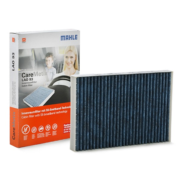 MAHLE LAO 93: Interieurfilter Carbon filter, Met anti-allergische werking, Met antibacteriële werking, LX 4003
