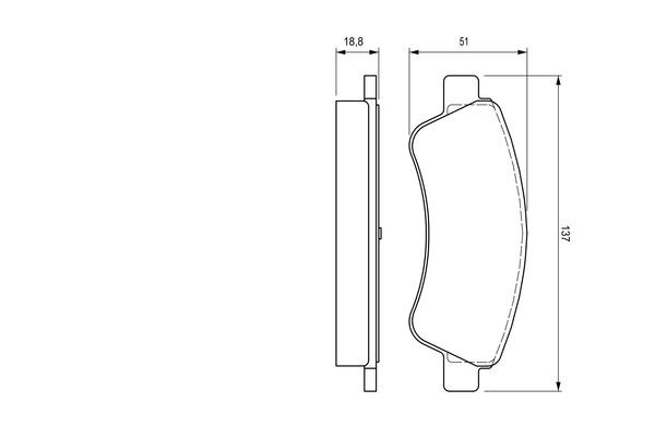 BOSCH 0 986 424 571 Bremsbeläge mit Montageanleitung