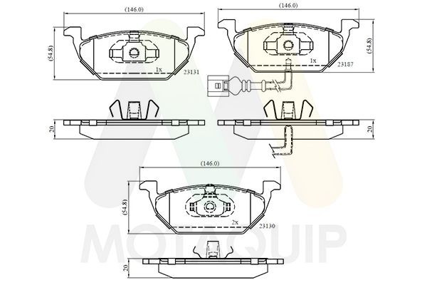 MOTAQUIP LVXL1015: Remblokken