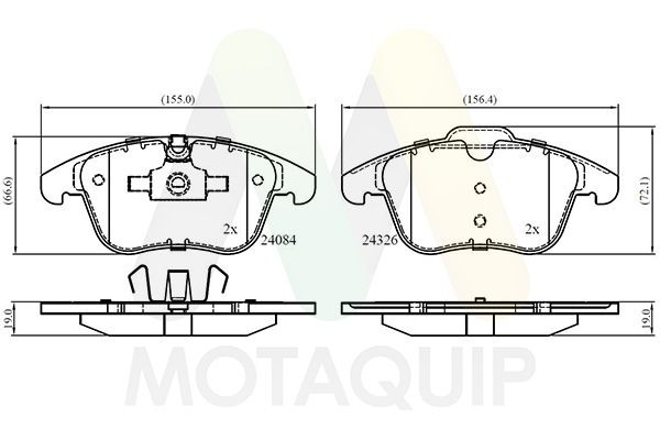 MOTAQUIP LVXL1400: Remblokken