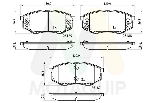 MOTAQUIP LVXL1757: Remblokken