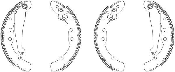 MINTEX MSK285: Remschoenset Shoe Kit Met wielremcilinder