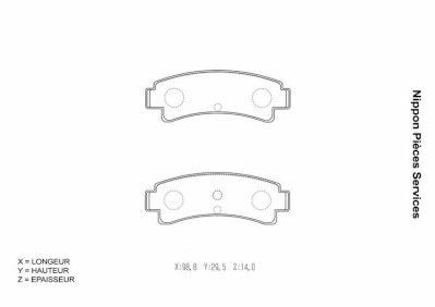 NPS N361N25: Remblokken Achteras