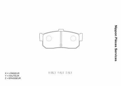 NPS N361N30: Bremseklodser bagaksel