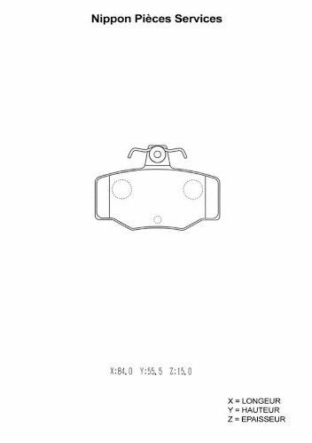 NPS N361N31: Bremseklodser bagaksel