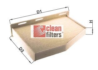 CLEAN FILTER NC2132: Filtre d'habitacle Cartouche filtrante