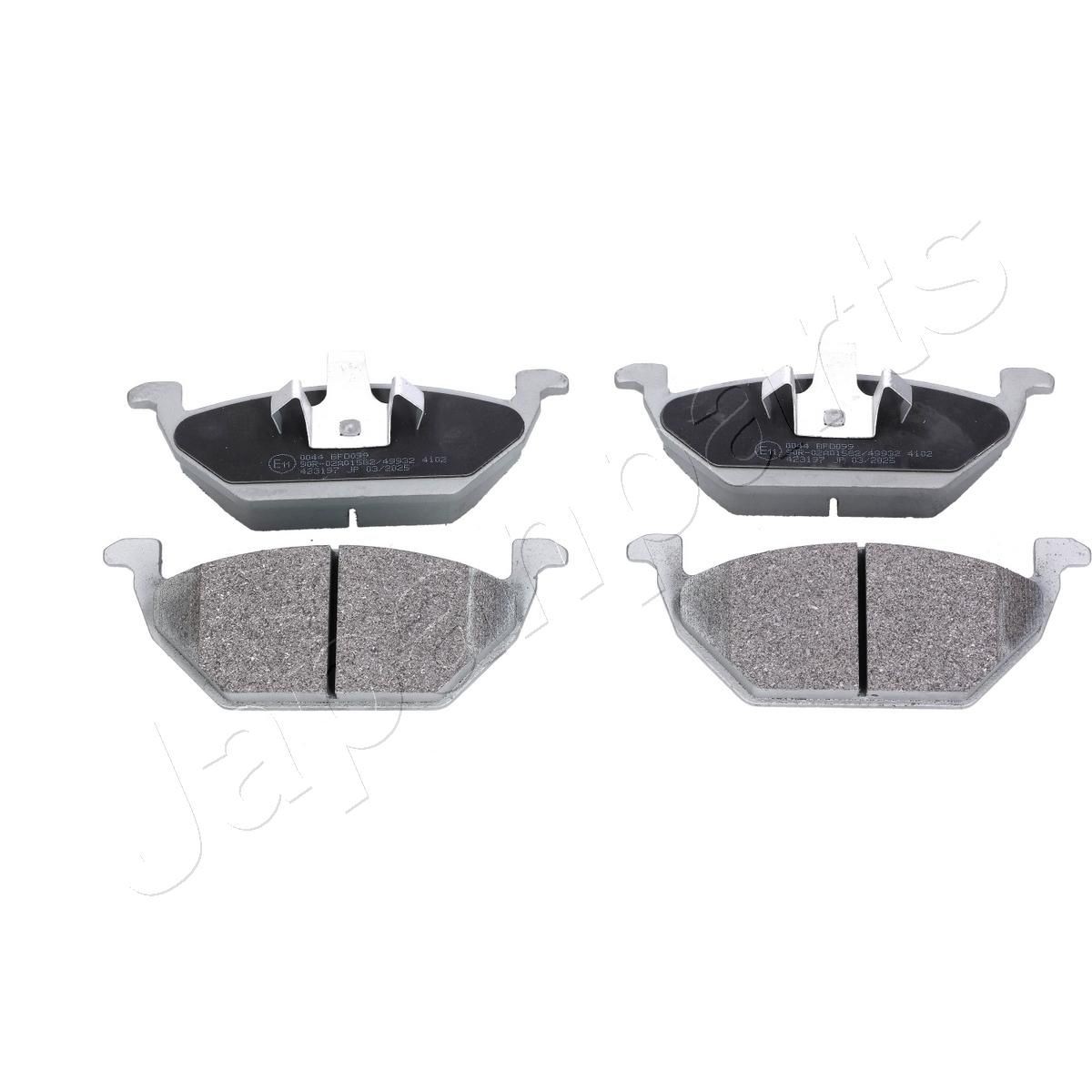 JAPANPARTS PA-0044AF: Remblokken Vooras