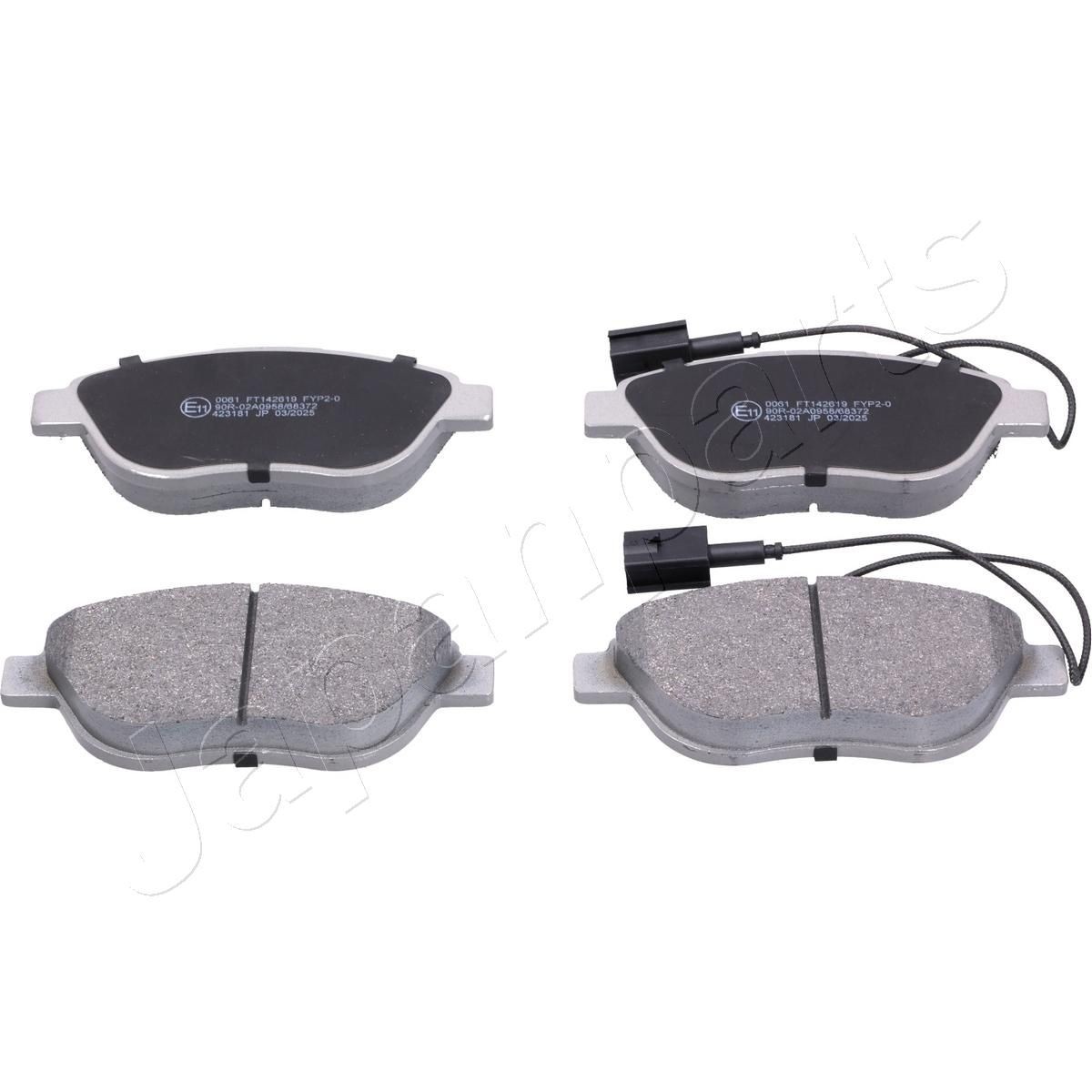 JAPANPARTS PA-0061AF: Bromsbelägg framaxel