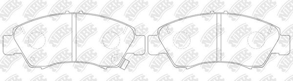 NiBK PN8265: Bromsbelägg framaxel