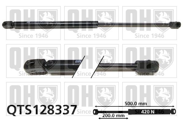 QUINTON HAZELL QTS128337 Heckklappendämpfer 513mm