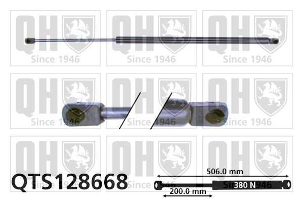 QUINTON HAZELL QTS128668 Heckklappendämpfer 506mm