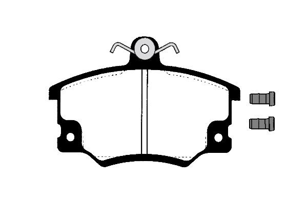 RAICAM RA.0222.1: Fékbetét készlet, tárcsafék elsőtengely