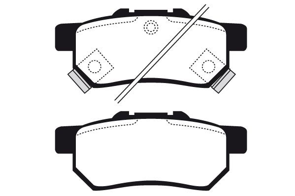 RAICAM RA.0459.0: Bromsbelägg Bakaxel