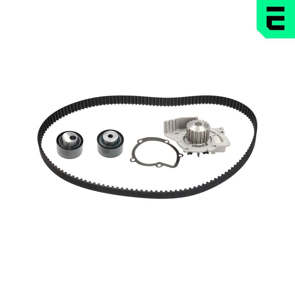 OPTIMAL SK-1609AQ1: Bomba de agua + kit de correa de distribución Núm. dientes: 143, Ancho: 25,4mm, con bomba de agua