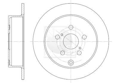 NPS T331A17: Remschijf Achteras, Ø: 269mm, volledig, Ø: 269mm