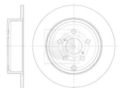 NPS T331A38: Remschijf Achteras, Ø: 280mm, volledig, Ø: 280mm