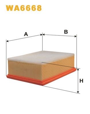 WIX FILTERS WA6668: Filtre à air pour conditions d'usage poussiérieux