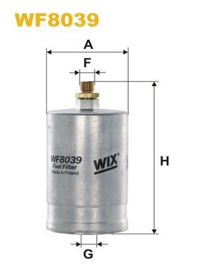 WIX FILTERS WF8039: Brandstoffilter