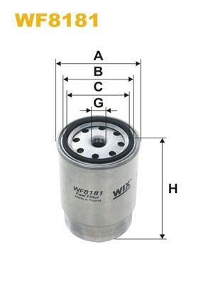 WIX FILTERS WF8181: Filtro combustible