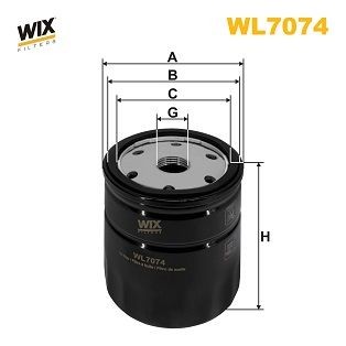 WIX FILTERS WL7074: Oliefilter
