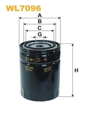 WIX FILTERS WL7096: Filtro olio