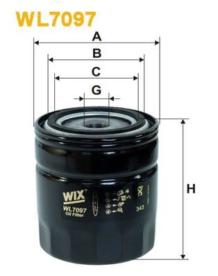 WIX FILTERS WL7097: Filtro olio