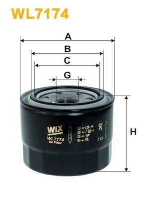 WIX FILTERS WL7174: Filtro olio