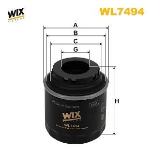 WIX FILTERS WL7494: Маслен филтър