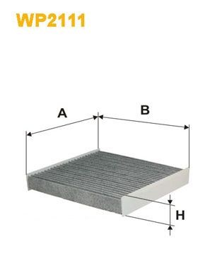 WIX FILTERS WP2111: Szűrő, utastér levegő aktívszén szűrő