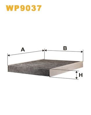 WIX FILTERS WP9037: Filtre d'habitacle Filtre à charbon actif