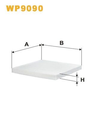 WIX FILTERS WP9090: Interieurfilter Stoffilter
