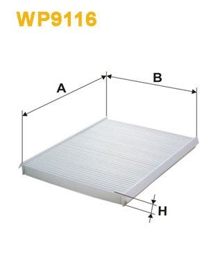 WIX FILTERS WP9116: Interieurfilter Stoffilter