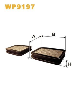 WIX FILTERS WP9197: Filtre d'habitacle Filtre à charbon actif