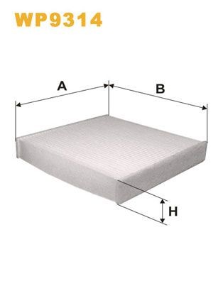 WIX FILTERS WP9314: Interieurfilter Stoffilter