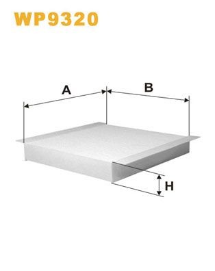 WIX FILTERS WP9320: Interieurfilter Stoffilter