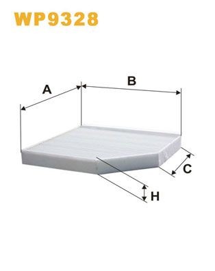 WIX FILTERS WP9328: Kupefilter Partikkelfilter