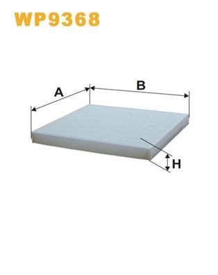WIX FILTERS WP9368: Interieurfilter Stoffilter
