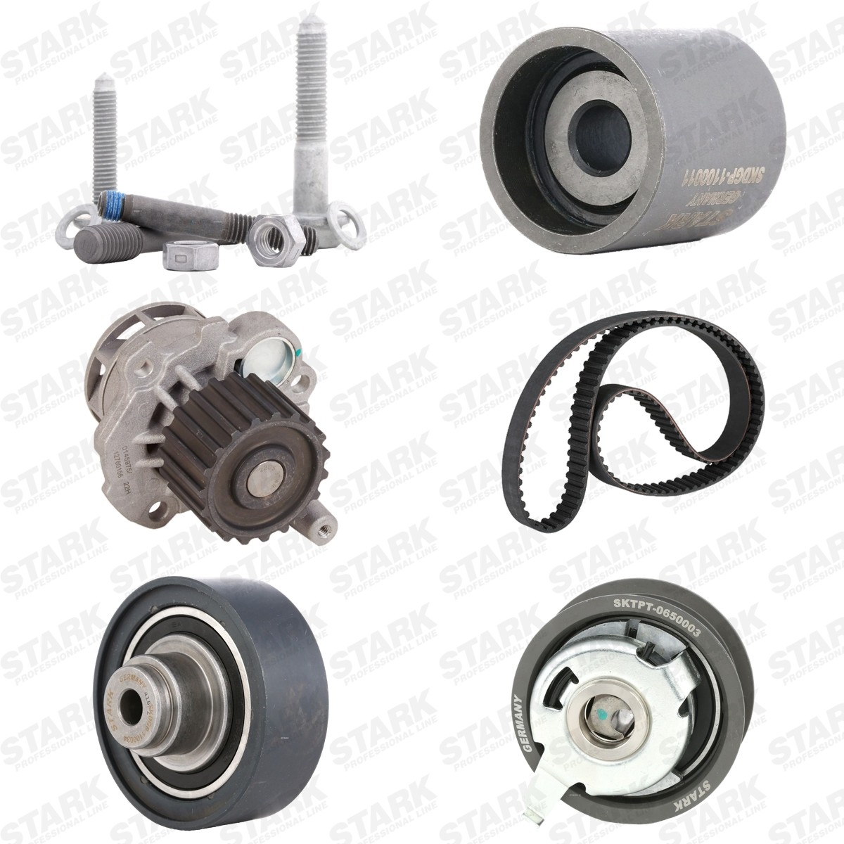STARK SKWPT-0750165: Kit de distribution + pompe à eau Nbr. dents: 141, avec pompe à eau