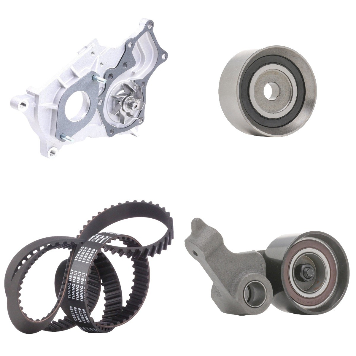 RIDEX 3096W0211: Bomba de agua + kit de correa de distribución Núm. dientes: 178, con bomba de agua