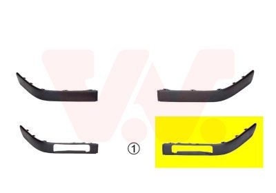VAN WEZEL 0322583: Plaat, bumper ** Equipart ** Links voor
