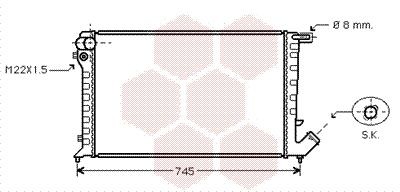 VAN WEZEL 09002193: Radiateur du moteur