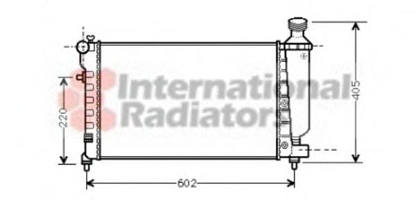 VAN WEZEL 09002197: Radiateur du moteur 530 - 297 - 32