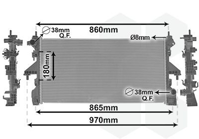 VAN WEZEL 09012705: Radiateur du moteur