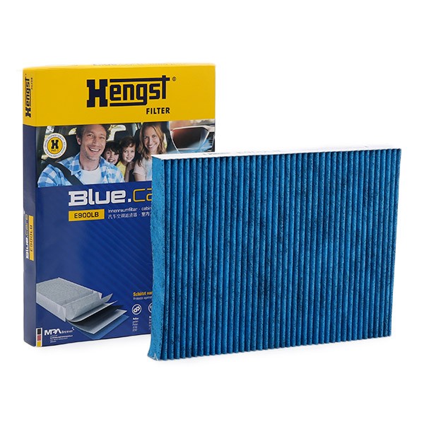 HENGST FILTER E900LB: Szűrő, utastér levegő biofunkcionális beltérszűrő, pollenszűrő, aktívszén szűrő, antibakteriális hatással, vírusgátló hatással