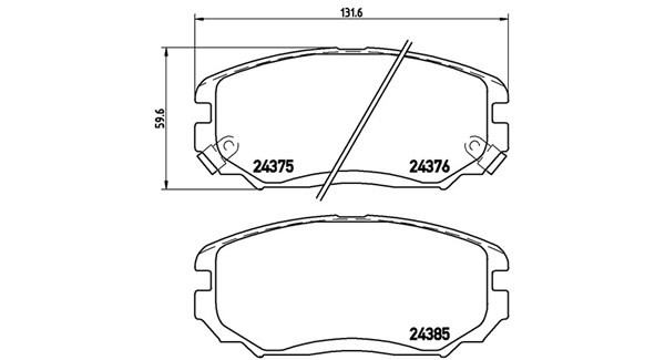 MAGNETI MARELLI 363700430038: Bromsbelägg