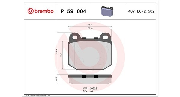 MAGNETI MARELLI 363700459004: Bremsbeläge