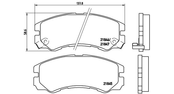 MAGNETI MARELLI 363700459020: Bromsbelägg
