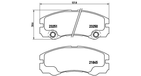 MAGNETI MARELLI 363700459033: Bromsbelägg