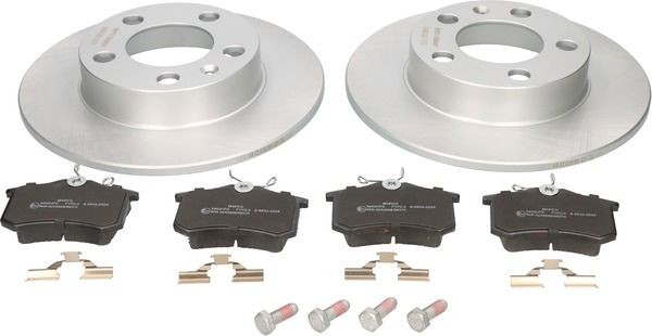 MAPCO 47858HPS: Jarrupalasarja, levyjarru Taka-akseli, Ø: 230mm, täysi, Jarrusatulan ruuveilla