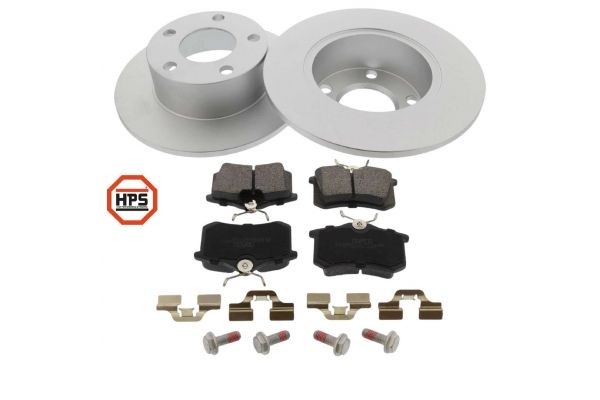 MAPCO 47864HPS: Bremseskiver og klodser bagaksel, Ø: 245mm, fuldstændigt, med bremsecaliperskruer